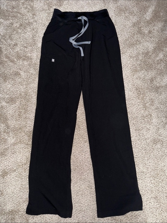 Figs Pants - Black high waisted Kade Figs